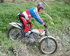 Waikuku Classic Trials John Simons. Honda TL 145